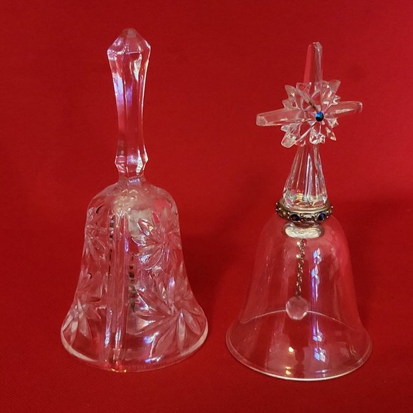 2002 Lenox Cross Bell of Peace Pave Jewels & Clear Crystal Dinner Bell Glass - Picture 9 of 11